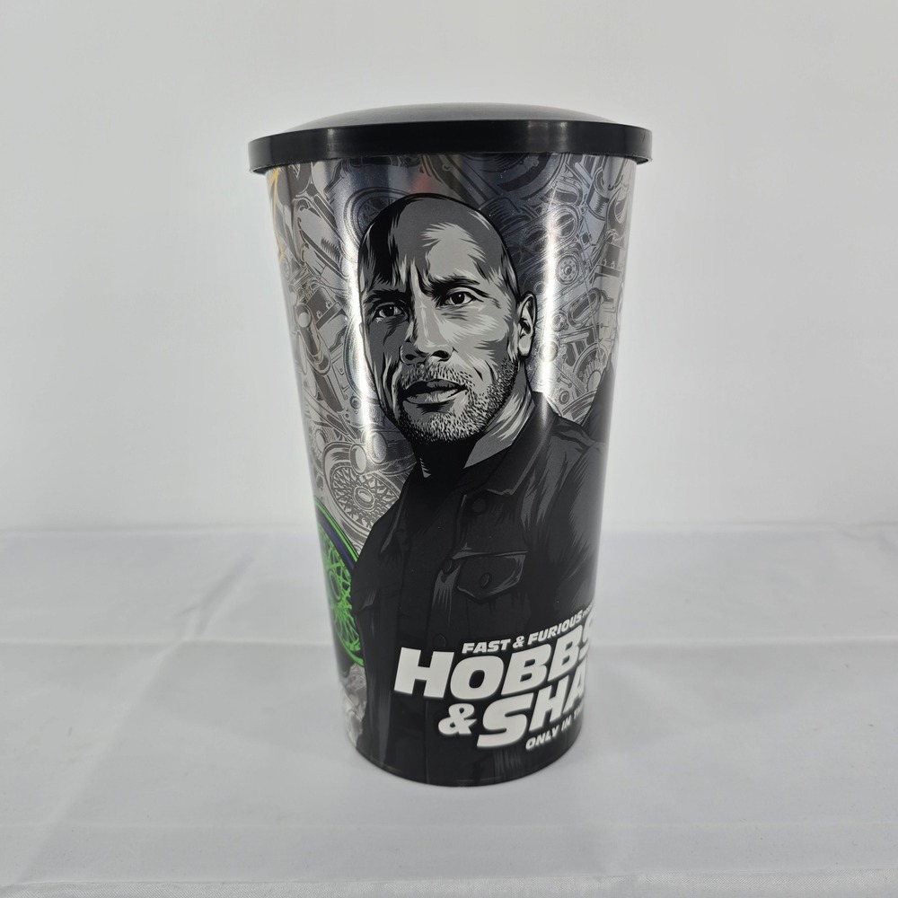 Brisk Fast & Furious Hobbs & Shaw‎ Movie Theater Souvenir Cup with Lid 2019